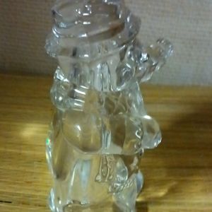 Miska Frosty's Choir Crystal Snowman Playing Violin